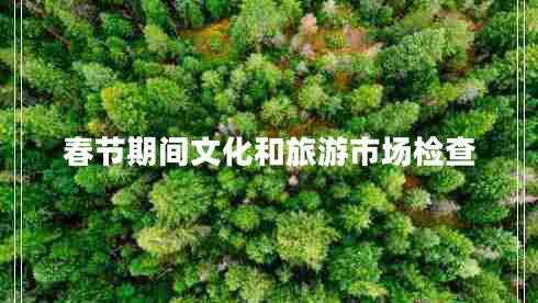 春節期間文化和旅游市場(chǎng)檢查