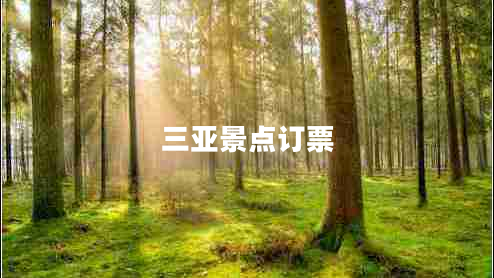 三亞景點(diǎn)訂票