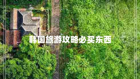韓國(guó)旅游攻略必買(mǎi)東西