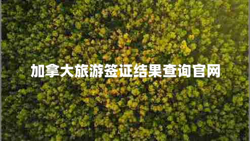 加拿大旅游簽證結(jié)果查詢官網(wǎng)