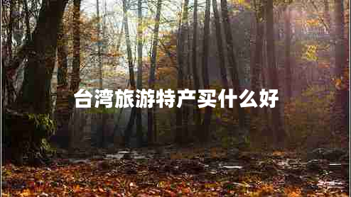 臺灣旅游特產(chǎn)買(mǎi)什么好