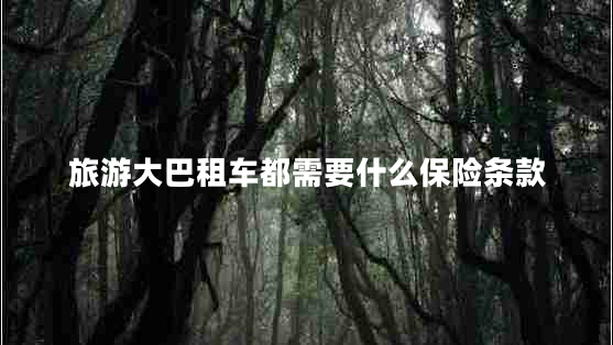 旅游大巴租車(chē)都需要什么保險條款