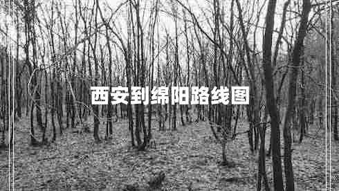 西安到綿陽(yáng)路線圖