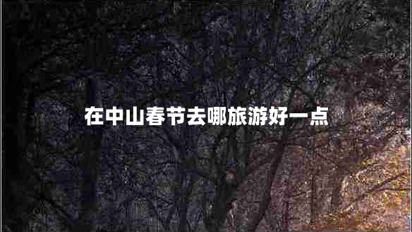 在中山春節去哪旅游好一點(diǎn)