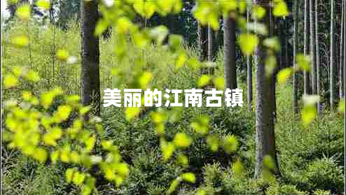 美麗的江南古鎮(zhèn)