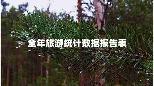 全年旅游統計數據報告表