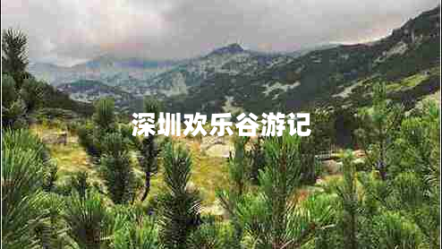 深圳歡樂(lè )谷游記
