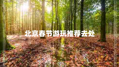 北京春節游玩推薦去處