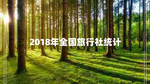 2018年全國(guó)旅行社統(tǒng)計(jì)