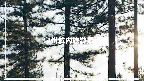 泉州城內(nèi)旅游景點