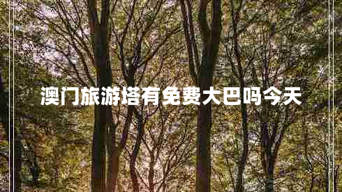 澳門旅游塔有免費大巴嗎今天