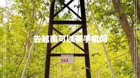 去越南可以帶手機嗎