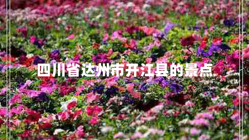 四川省達(dá)州市開(kāi)江縣的景點(diǎn)