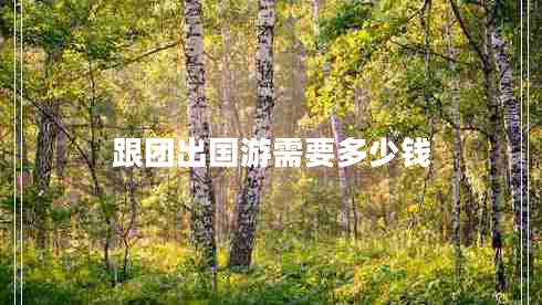 跟團(tuán)出國游需要多少錢