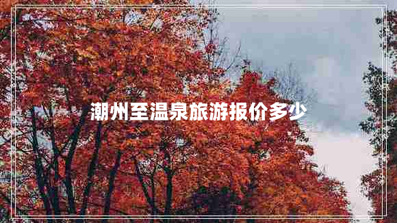 潮州至溫泉旅游報價多少