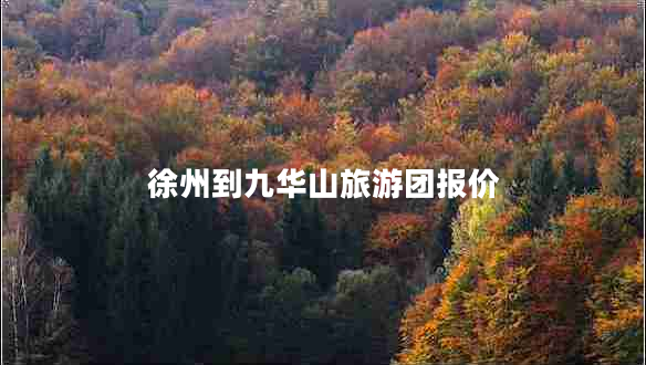 徐州到九華山旅游團(tuán)報(bào)價(jià)