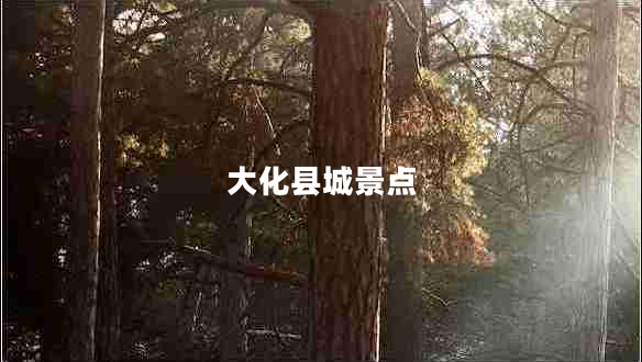 大化縣城景點