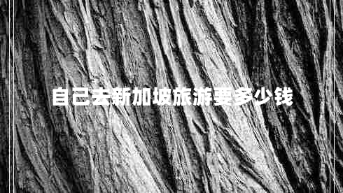 自己去新加坡旅游要多少錢
