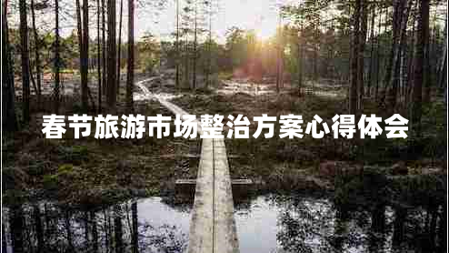 春節(jié)旅游市場整治方案心得體會