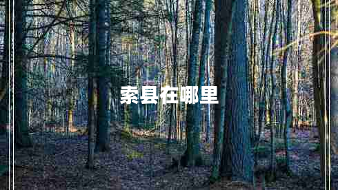 索縣在哪里