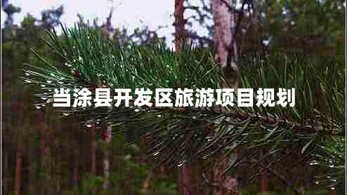 當(dāng)涂縣開發(fā)區(qū)旅游項(xiàng)目規(guī)劃