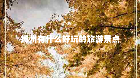 揚(yáng)州有什么好玩的旅游景點(diǎn)