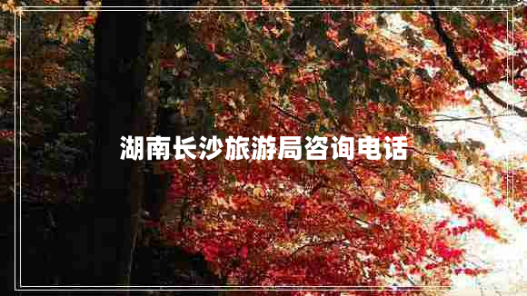 湖南長沙旅游局咨詢電話