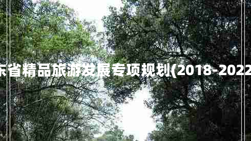 山東省精品旅游發(fā)展專項(xiàng)規(guī)劃(2018-2022年)