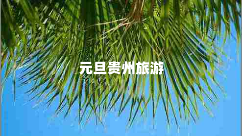 元旦貴州旅游