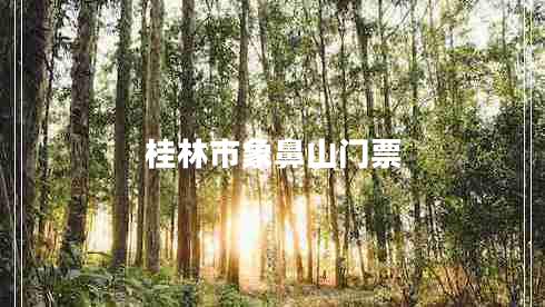 桂林市象鼻山門(mén)票