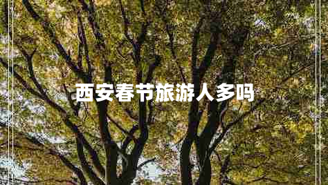 西安春節旅游人多嗎