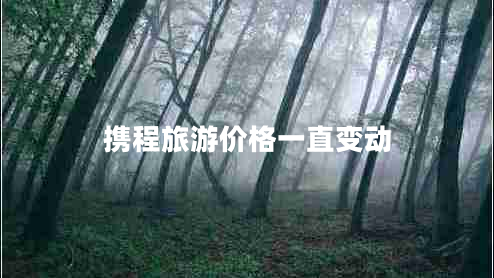 攜程旅游價(jià)格一直變動(dòng)