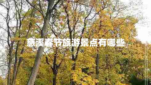 慈溪春節(jié)旅游景點(diǎn)有哪些