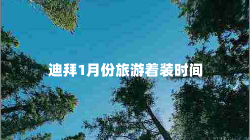 迪拜1月份旅游著裝時間