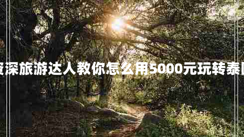 資深旅游達(dá)人教你怎么用5000元玩轉(zhuǎn)泰國