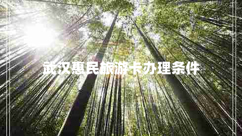 武漢惠民旅游卡辦理?xiàng)l件