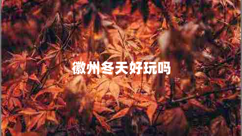 徽州冬天好玩嗎