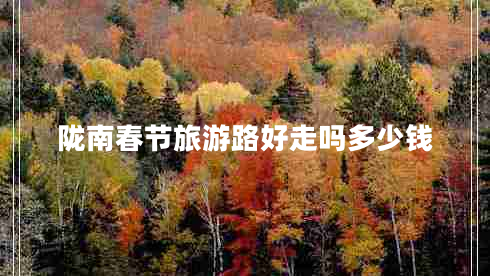 隴南春節旅游路好走嗎多少錢(qián)