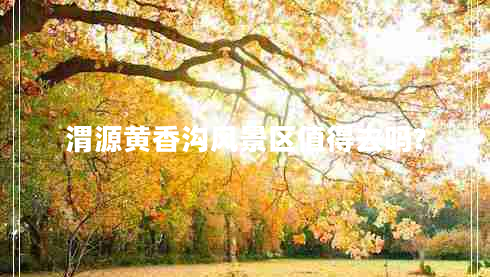 渭源黃香溝風(fēng)景區值得去嗎?