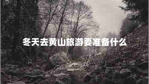 冬天去黃山旅游要準(zhǔn)備什么