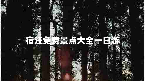宿遷免費景點大全一日游