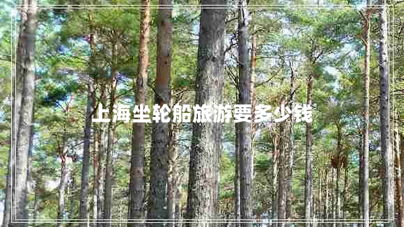 上海坐輪船旅游要多少錢