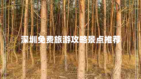 深圳免費旅游攻略景點推薦