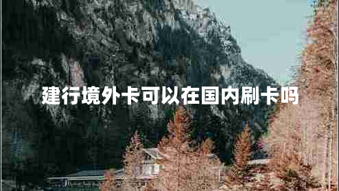 建行境外卡可以在國(guó)內(nèi)刷卡嗎