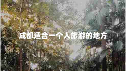 成都適合一個(gè)人旅游的地方