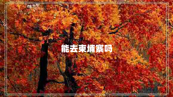 能去柬埔寨嗎