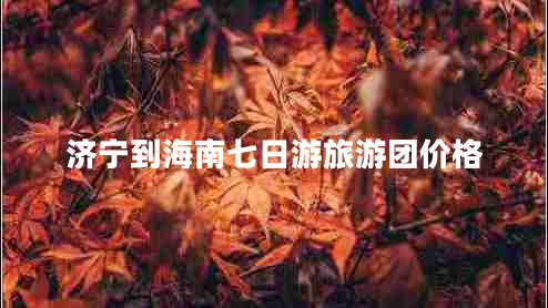 濟(jì)寧到海南七日游旅游團(tuán)價格