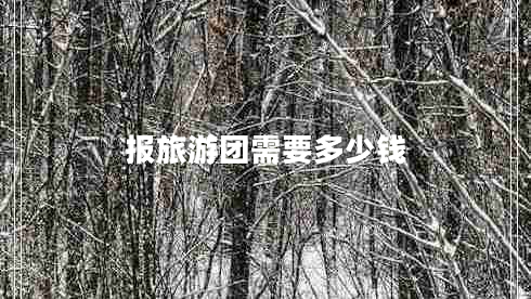 報旅游團需要多少錢(qián)