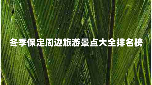 冬季保定周邊旅游景點(diǎn)大全排名榜