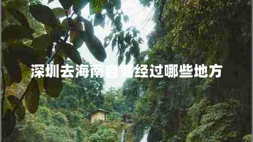 深圳去海南自駕經(jīng)過哪些地方
